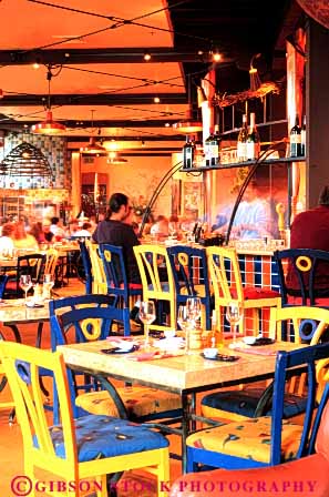 Stock Photo #4716: keywords - bright cafe colorful dine dining dinner eat eating food furniture greystone group interior meal napa restaurant serve service social vert