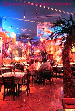 Stock Photo #4721: keywords -  architecture bright cafe colorful design dine dining dinner eat eating food group hollywood interior light lighting lights meal nevada pink planet red reno restaurant serve service social unusual vert