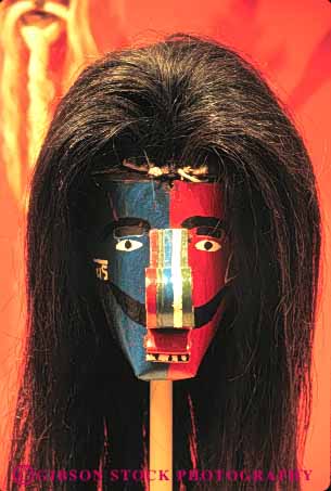 Stock Photo #4788: keywords -  antonio art artificial center ceremonial ceremony character cover craft face fake hair handmade head hide identity mask masks museum obscure of pretend san scare scary texas tradition traditional up vert