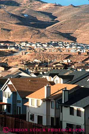 Stock Photo #4806: keywords -  area building city civilization community convert cover desert engulf expand grow growing growth homes house houses metropolitan neighborhood new out over reno residence residential sprawl spread take urban urbanization vert