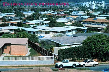 Stock Photo #4813: keywords -  area building city civilization close community convert cover crowd crowded engulf expand grow growing growth hawaii home homes horz house houses metropolitan neighborhood oahu out over residential sprawl spread take tight together urban urbanization