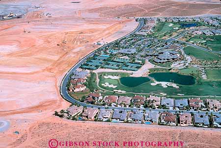 Stock Photo #19993: keywords -  above aerial aerials communities community construction course desert developed development golf habitat horz houses housing las loss neighborhood neighborhoods nevada new ovrehead sprawl sprawling sprawls urban urbanization urbanize urbanized vegas view views