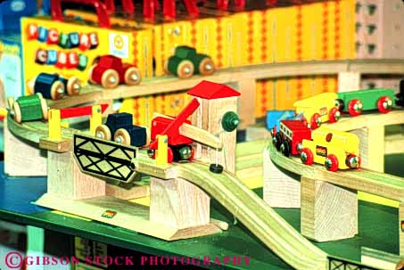 Stock Photo #4832: keywords -  buy child commerce display economics economy horz merchandise play railroad retail sell set toy toys train wood