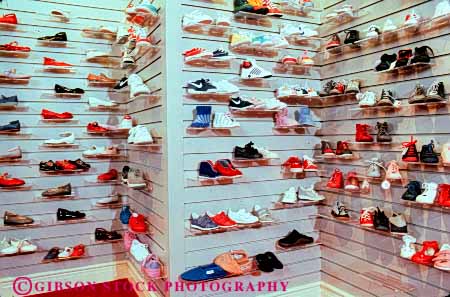 Stock Photo #4849: keywords - advertise business commerce consume consumerism display economics economy enterprise exhibit horz inventory merchandise merchandising pair present product products promote retail retailer sale sales sell selling shoe shoes store trade