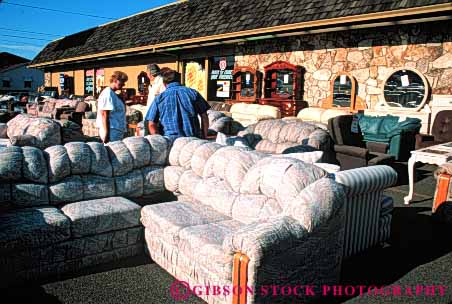 Stock Photo #4853: keywords -  advertise business commerce consume consumerism display economics economy enterprise exhibit furniture horz inventory merchandise merchandising outdoor outside present product products promote retail retailer sale sales sell selling sidewalk store trade