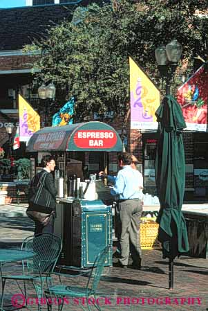 Stock Photo #4871: keywords -  bar beverage business cart coffee commerce drink drinks eat economics expresso food little lunch mobile movable one person portable retail sell seller selling serve service small snack vendor vert wagon