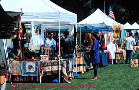 Stock Photo #4872: keywords -  art arts business canopy commerce craft crafts economics fair festival horz little mobile movable one person portable retail sell seller selling serve service small tent vendor