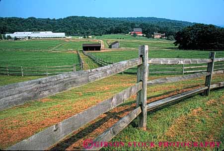 Stock Photo #4891: keywords -  agriculture barn building clean country countryside farm fence grass green horse horz open pasture pennsylvania ranch range rangeland rural space stable