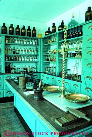 Stock Photo #4963: keywords - americana antique apothecary container cure curing danville diagnose doctor glass heal healing herb historic history inventory kentucky medical medicine obsolete office old plant prescription scale treat treatment vert vintage weigh