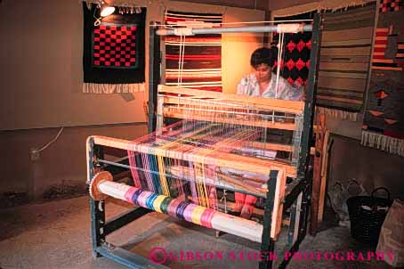 Stock Photo #4964: keywords - americana antique blanket craft equipment fabric horz loom old string tapestry thread tool tradition traditional use vintage weave weaving woman yarn