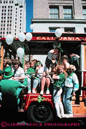 Stock Photo #4999: keywords -  annual celebrate celebrating celebration common day event francisco heritage history honor irish memorial nation national nationality parade patricks people reunion saint san unity vert