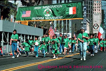 Stock Photo #5000: keywords - annual celebrate celebrating celebration common day event francisco green heritage history honor horz immigration irish memorial nation national nationality parade patricks people political politics reform reunion saint san statement unity