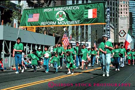 Stock Photo #5000: keywords -  annual celebrate celebrating celebration common day event francisco green heritage history honor horz immigration irish memorial nation national nationality parade patricks people political politics reform reunion saint san statement unity