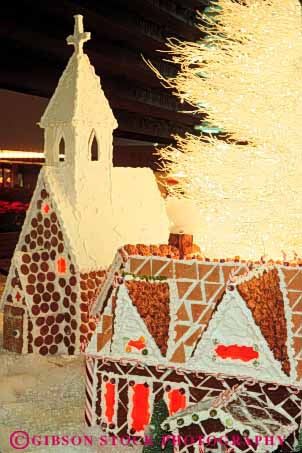 Stock Photo #5015: keywords - bake baked bread cake candy christmas community cooked cookie cookies edible frosting ginger gingerbread holiday home house houses little model scale small vert