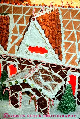 Stock Photo #5016: keywords - bake baked bread cake candy christmas community cooked cookie cookies edible frosting ginger gingerbread holiday home house houses little model scale small vert