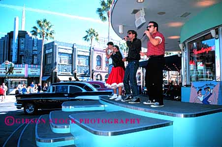 Stock Photo #5033: keywords -  act acting actors actress art costume display drama dramatic era grease horz perform performance performers performing production rock roll show sixties skill stage studios universal visual