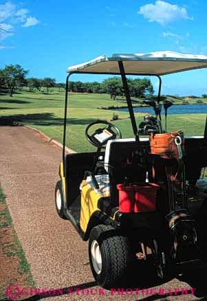 Stock Photo #5077: keywords -  auto car cart close course cut game golf golfing grass green groom groomed hawaii landscape landscaped lawn manicure manicured maui sandlewood smooth trim trimmed vehicle vert