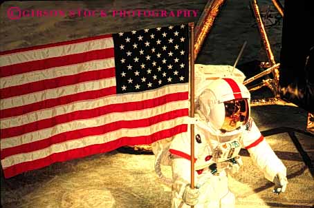 Stock Photo #5100: keywords -  american astronaut environment exploration explore explorer horz industry model moon museum nasa outer science space suit technology