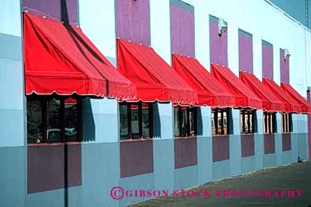 Stock Photo #5126: keywords -  architecture awning awnings building commercial cool cooling cover fabric horz protect protection red shade sun sunny sunshine window windows