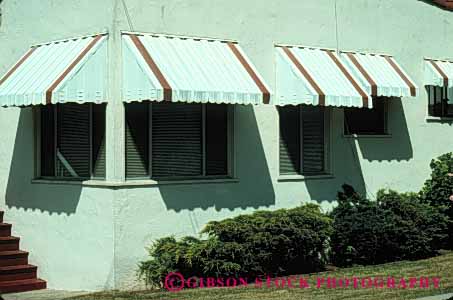 Stock Photo #5127: keywords -  architecture awning awnings building cool cooling cover horz house metal protect protection shade sun sunny sunshine window windows