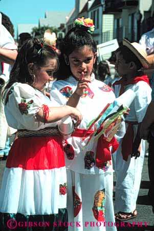 Stock Photo #5132: keywords -  annual boy celebrate celebrating celebration children cinco color colorful costume costumed de decent display ethnic event festival francisco girl heritage hispanic holiday mayo mexican mexico minority national nationality parade san share show together united unity vert