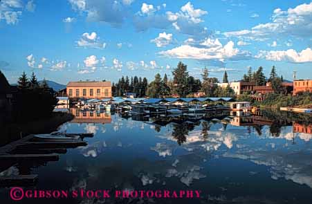 Stock Photo #5197: keywords - america american buildings city cloud clouds community dawn flat harbor horz idaho lake marina neighborhood quiet reflection river rural safe safety sandpoint secure security small smooth still town water