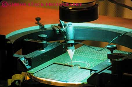 Stock Photo #5234: keywords -  computer computers equipment etching high horz industry manufacture manufacturing precise precision silicon tech technology wafer