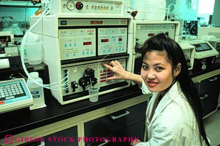 Stock Photo #5237: keywords - asian bio-medical bio-medicine biochem biochemical biochemistry bioengineer bioengineering bioengineers biomedical bioscience career chemical chemicals chemistry clean cleanroom equipment ethnic exact extract genetech high horz industry job lab laboratory manufacture manufacturing medical minority molecular occupation organic precise precision released research room sanitary science sterile suit tech technical technician technicians technology vocation woman work worker working