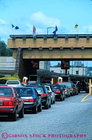 Stock Photo #5298: keywords -  access blaine booth border boundary canada car check control country cross crossing customs entry gate government immigrate immigration international line of patrol port states united vert wait washington