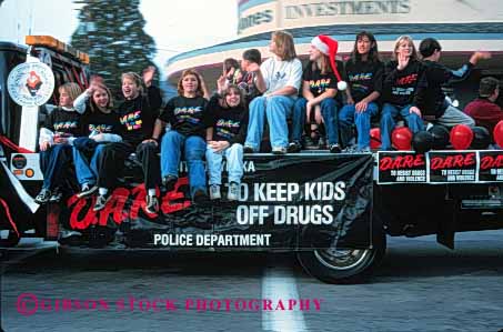 Stock Photo #5348: keywords -  adolescence adolescent border california child children contraband controversial controversy dare display drug drugs education enforcement float government horz illegal import law officer parade pot program reefer show team uniform unity yreka