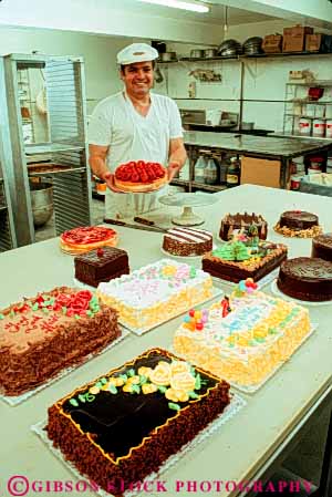 Stock Photo #5361: keywords -  bake baker bakery baking bread cake cakes career commercial cook cooking create crust dough employee food industry interior job layer make manufacture manufacturing occupation oven place released vert vocation work worker working