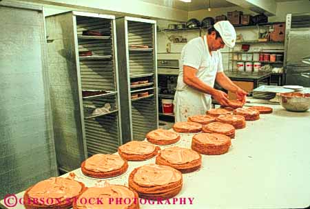 Stock Photo #5365: keywords -  bake baker bakery baking bread cake cakes career commercial cook cooking create crust dough employee food horz industry interior job layer make manufacture manufacturing occupation oven place released vocation work worker working