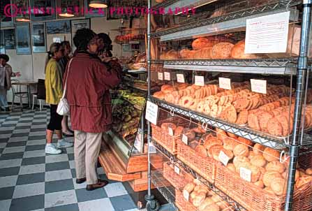 Stock Photo #5367: keywords -  bake baker bakery baking bread business commercial cook cookie cookies cooking counter create crust dough food fresh horz industry interior make manufacture manufacturing place retail sales sell shop shoppers shopping store work