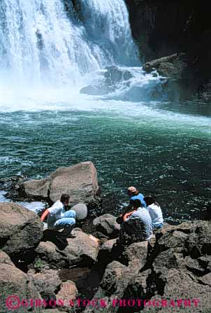 Stock Photo #5380: keywords - adult california class field group high interaction man mccloud men recreation relax river school social sport spray student students summer talk teen teenager teenagers trip vert waterfalls woman women young
