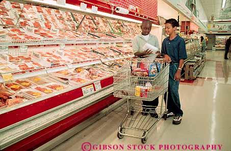 Stock Photo #13679: keywords -  adolescent adolescents black boy boys child children ethnic ethnicity for friend friends horz in male market meat minority preteen preteens race released shop shopper shoppers shopping shops store student students supermarket teen teenage teenager teenagers teens together two young youth
