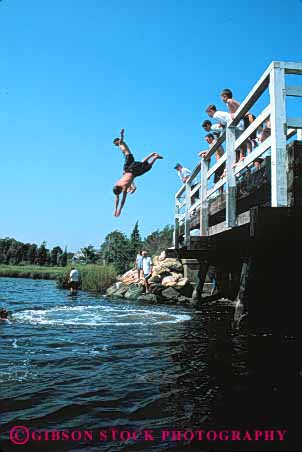 Stock Photo #5422: keywords - adolescence adolescent adolescents adult boys bridge children class ethnic friend friends group high interaction jump junior man men middle minority outdoor outdoors outside recreation school social student students summer swim swimmers swimming teen teenager teenagers teens vert young