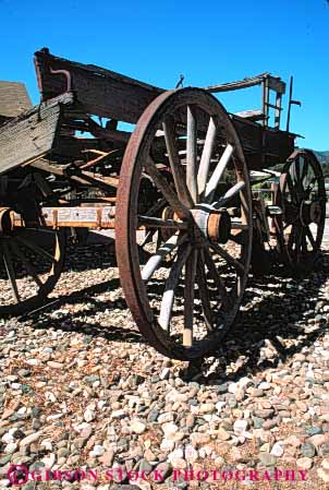 Stock Photo #5461: keywords -  abandoned atmosphere equipment motif old style vehicle vert wagon west western wheel